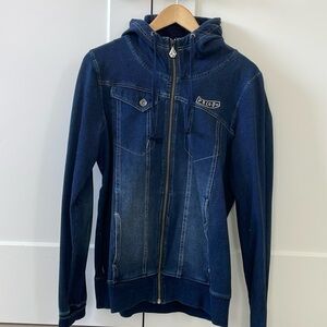 Volcom Skateboard Men’s Jean Jacket Hoodie